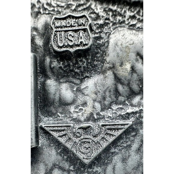 Texas‎ Lone Star Trophy Belt Buckle Antique Nickel 3" x 2" - Picture 8 of 8